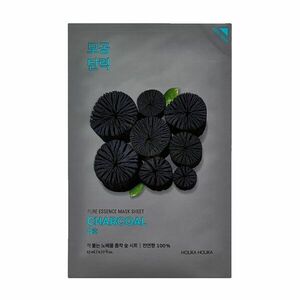 Holika Holika Pure Essence Charcoal čisticí plátýnková maska 23 ml obraz