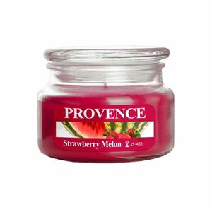 Provence Svíčka ve skle s víčkem Jahoda a meloun 200 g obraz