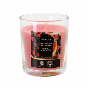 Provence Svíčka ve skle Švestka a brusinka 135 g obraz