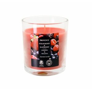 Provence Svíčka ve skle Jahoda a malina 135 g obraz