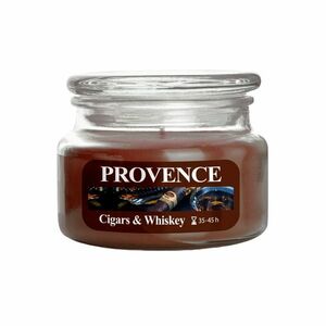 Provence Svíčka ve skle s víčkem Cigars & Whiskey 200 g obraz