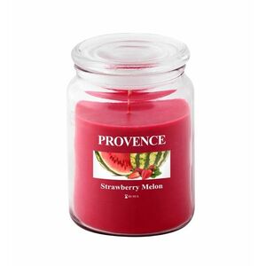 Provence Svíčka ve skle s víčkem Jahoda a meloun 510 g obraz
