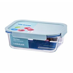 Lock&Lock Clear Dóza obdélníková 2 l borosilikátové sklo 1 ks mint obraz