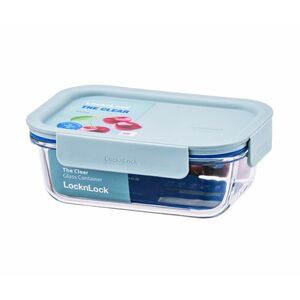 Lock&Lock Clear Dóza obdélníková 630 ml borosilikátové sklo 1 ks mint obraz