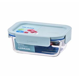 Lock&Lock Clear Dóza obdélníková 380 ml borosilikátové sklo 1 ks mint obraz
