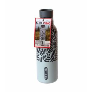 Kitchisimo Termoska 480 ml 1 ks šedá s lístky obraz