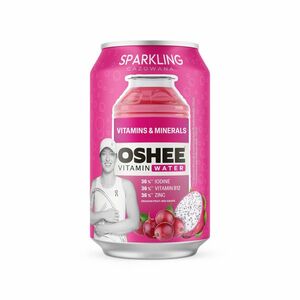OSHEE Vitamínová perlivá voda minerály & vitamíny hrozen–pitaya 330 ml obraz