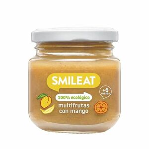 Smileat BIO ovocný příkrm jablko, hruška, banán, mango a pomeranč 6m+ 130 g obraz