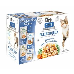 Brit Care Cat Fillets in jelly 4 příchutě 12x85 g obraz
