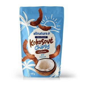Allnature Kokosové chipsy s kakaem BIO 40 g obraz