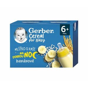 Gerber Cereal Mlíčko s kaší banánové 6m+ 2x200 ml obraz