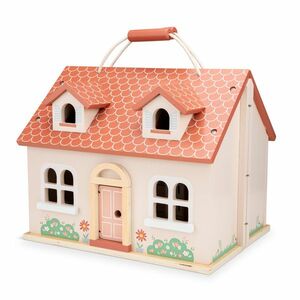 New Classic Toys Rozkládací dřevěný dům pro panenky s nábytkem obraz