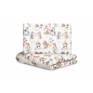 SENSILLO Mušelínové povlečení do postýlky 135x100, Dráček modrý, jeans obraz