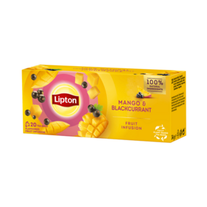 Lipton Mango & Blackcurrant porcovaný čaj 20x1, 7 g obraz