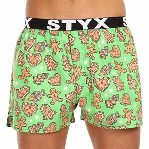 Styx Pánské trenky art sportovní guma Vánoce perníčky (B1753) XXL obraz