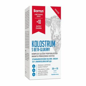 Barny´s Kolostrum s betaglukany limitovaná edice 30+10 kapslí obraz