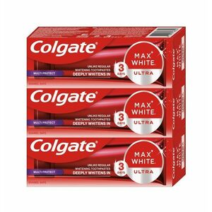 Colgate Max White Ultra Multiprotect bělicí zubní pasta 3x50 ml obraz