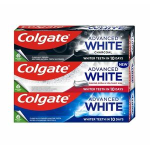 Colgate Advanced White Mix set bělicích zubních past 3x75 ml obraz