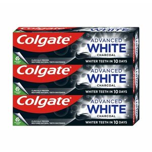 Colgate Advanced White Charcoal zubní pasta 3x75 ml obraz