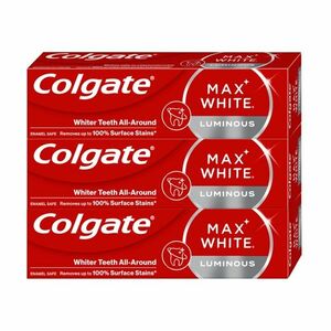 Colgate Max White Luminous bělicí zubní pasta 3x75 ml obraz