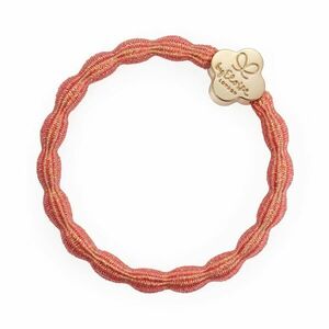 By Eloise London Metallic Gold Quatrefoil Coral Pink (Coral Pink) obraz