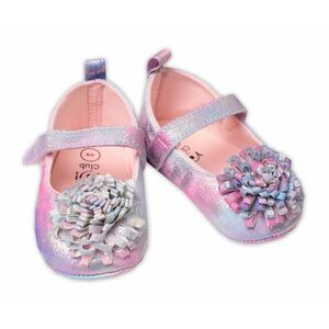 YO ! Kojenecké capáčky, balerínky Girl s Kytičkou, na suchý zip, neonové vel. 9-15 m obraz
