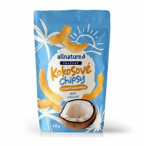 Allnature Kokosové chipsy s karamelem BIO 40 g obraz