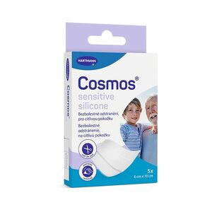 COSMOS Sensitive silicone ultra jemná náplast 6 x 10 cm 5 kusů obraz