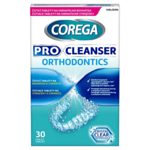 COREGA Pro Cleanser Orthodontics Čistící tablety 30 kusů obraz