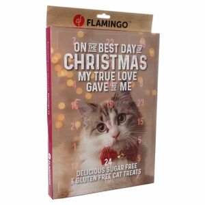 FLAMINGO Adventní kalendář s pamlsky pro kočky 295 g obraz
