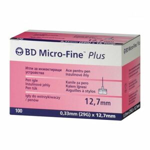 Jehly BD Micro-Fine Plus 0.33x12.7mm (29G) pro inzulínová pera 100ks obraz