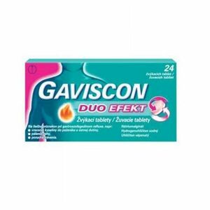 GAVISCON Duo Efekt 24 žvýkacích tablet obraz