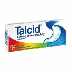 TALCID Žvýkací tablety 500mg 50 tablet obraz