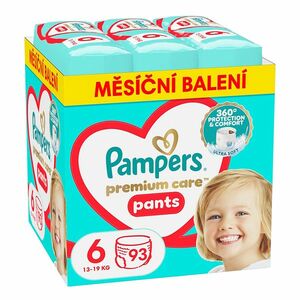 PAMPERS Premium care vel. 6 plenkové kalhotky box 13-19 kg 93 ks obraz
