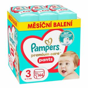PAMPERS Premium Care vel. 3 plenkové kalhotky 6-11 kg 144 ks obraz
