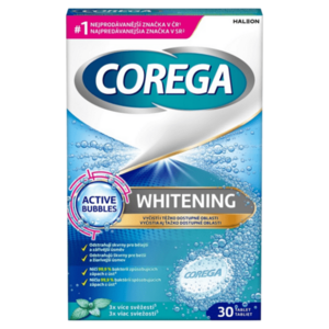 COREGA Whitening Antibakteriální čistící tablety 30 ks obraz