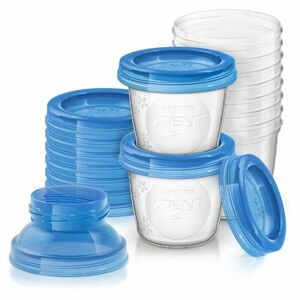 PHILIPS AVENT VIA Zásobníky 10x180ml s víčky+adaptér obraz