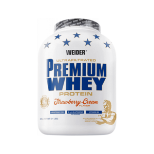 WEIDER Premium whey syrovátkový protein jahoda 2300 g obraz