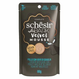 SCHESIR After Dark Velvet Mousse kapsička pro kočky kuře a vejce 80 g obraz