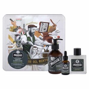 PRORASO Cypress & Vetyver Šampon na vousy 200 ml + balzám na vousy 100 ml + olej na vousy 30 ml + plechová dóza obraz
