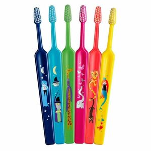 TEPE Kids Zubní kartáček dětský Compact Soft ZOO od 3 let 1 kus obraz