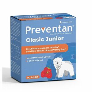 PREVENTAN Clasic junior příchuť jahoda 90 tablet obraz