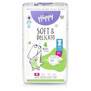 BELLA HAPPY Baby maxi 8 - 14 kg 62 kusů obraz