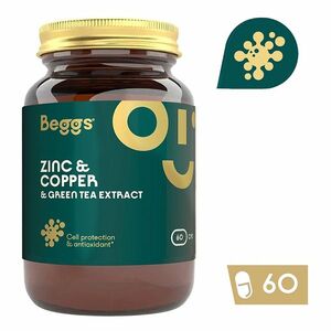 BEGGS Zinc + Copper + Green tea extract 60 kapslí obraz