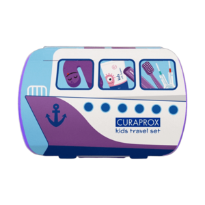 Curaprox Travel set KIDS fialový obraz