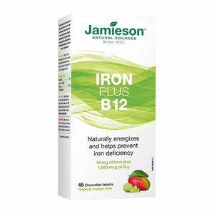 JAMIESON Železo plus B12 cucací tablety 45 tablet obraz