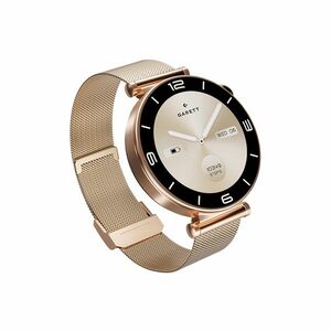 GARETT Smartwatch rose gold mesh steel chytré hodinky obraz