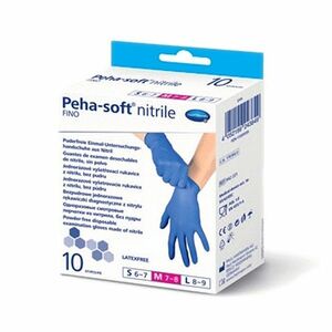 PEHA-SOFT Nitrile Fino Rukavice vyšetřovací velikost M 10 kusů obraz