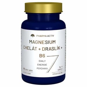 PHARMA ACTIV Magnesium Chelát + Draslík + B6 60 tablet obraz