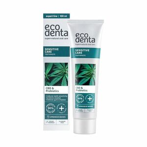 ECODENTA Zubní pasta na citlivé zuby s CBD a probiotiky, 100 ml obraz